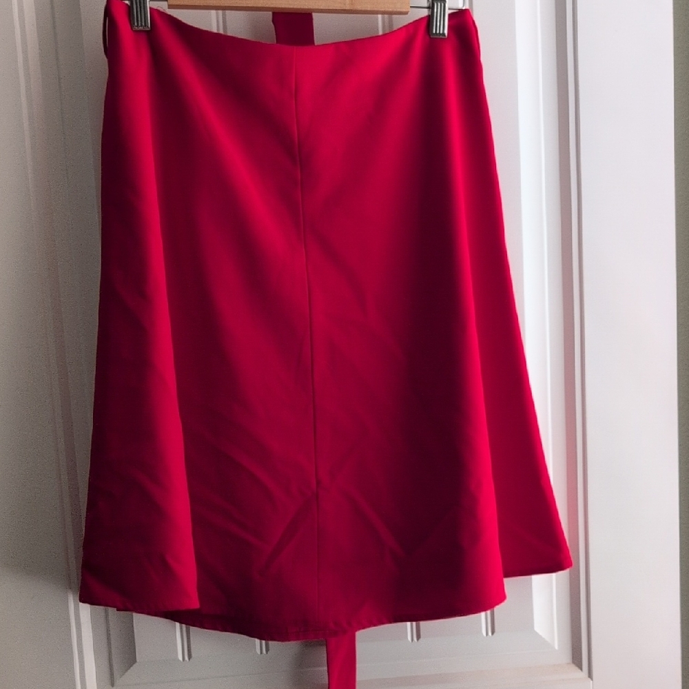 Nine West Bold Red A-Line Skirt